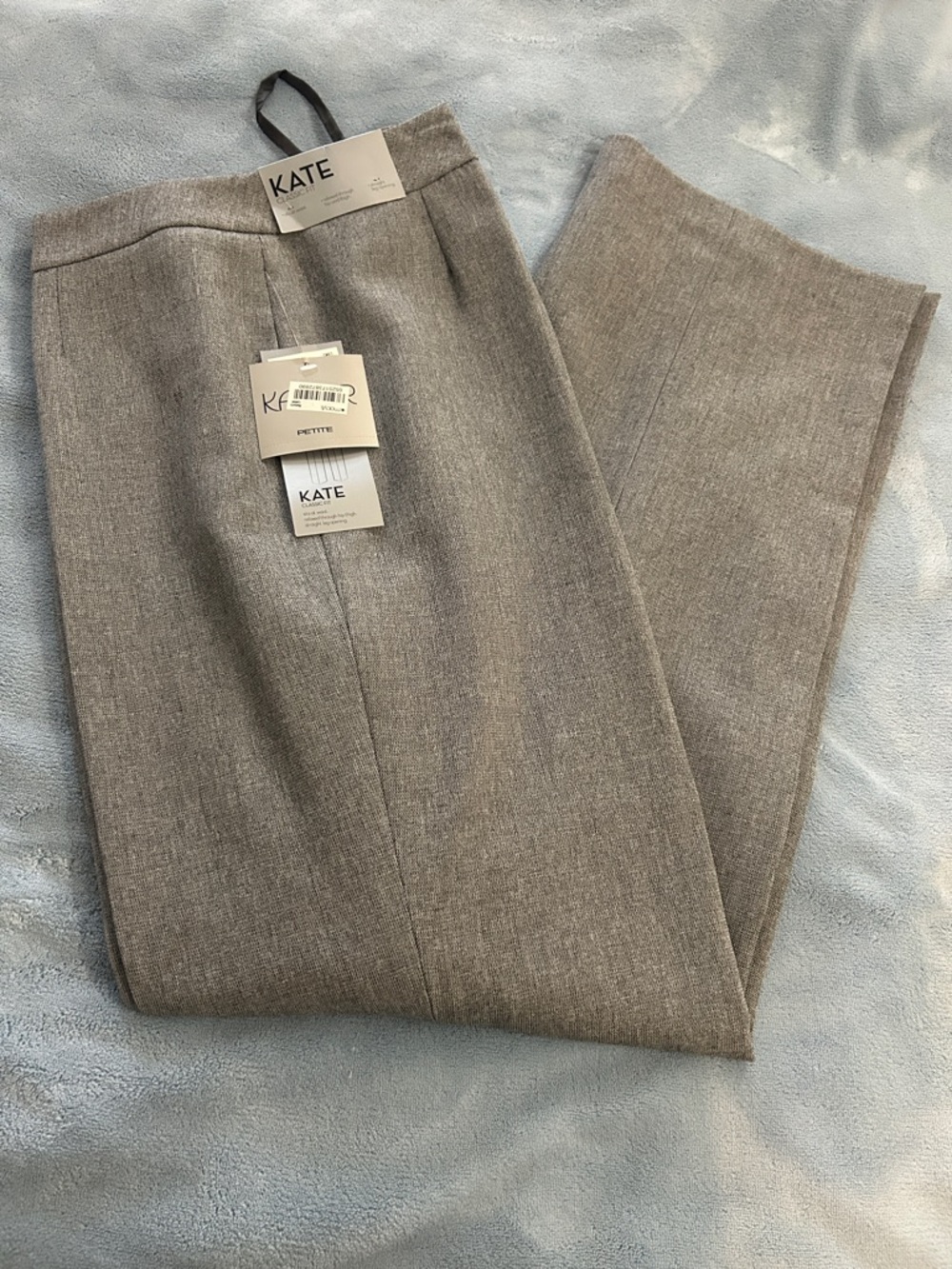 Kasper Petite Gray Straight-Leg Dress Pants size 6P NWT